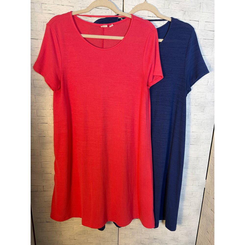 Gap Women's‎ Dress T-shirt mini 2 casual normcore blue orange red travel